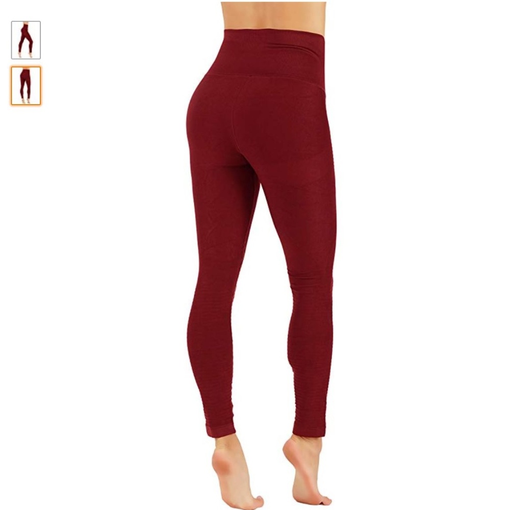 High compression workout leggings with high waist - Picture 3 of 6